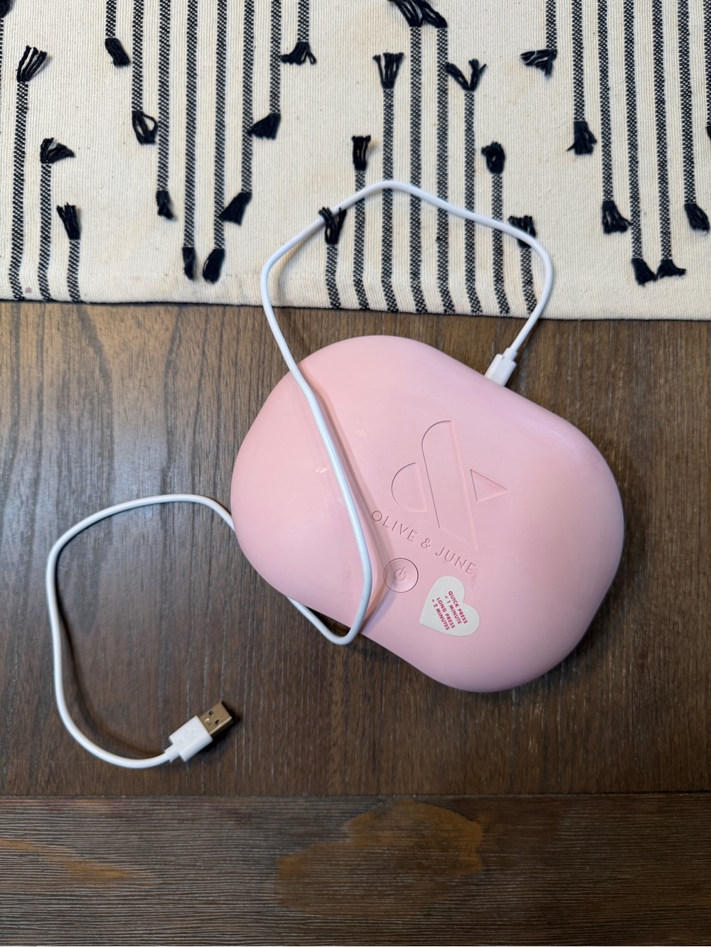 Olive & June Pink Portable Gel Nail Lamp